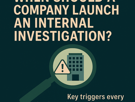 When to Launch An Investigation