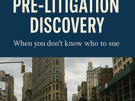 Pre-Litigation Discovery