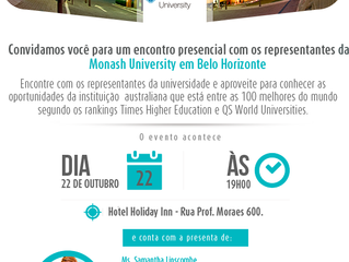 Evento da Monash University em Belo Horizonte