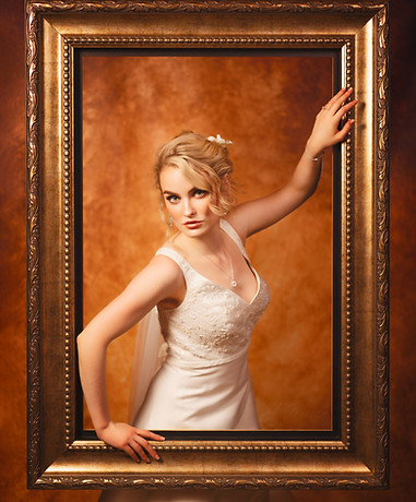 Bride in frame