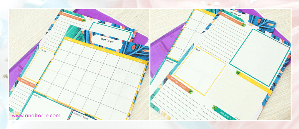Monthly planner printable, weekly planner printable, free download | A Lifestyle Blog by Andi | Philippines
