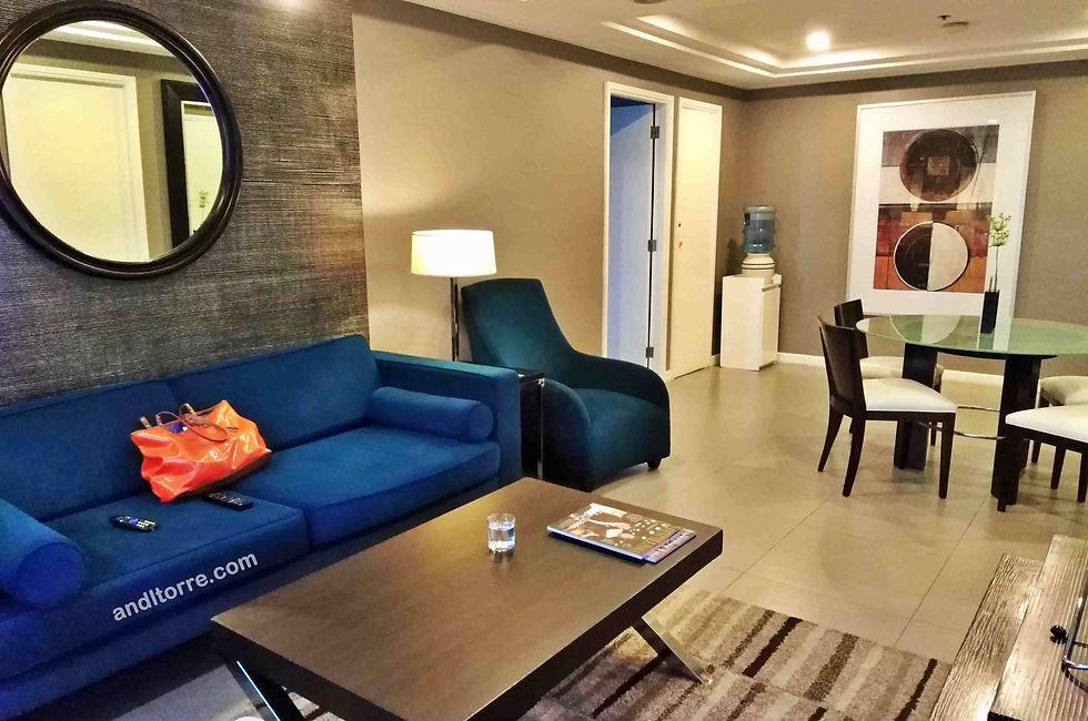 Living Room of Astoria Plaza Hotel in Ortigas, Pasig City | A Lifestyle Blog by Andi | Philippines, Asia