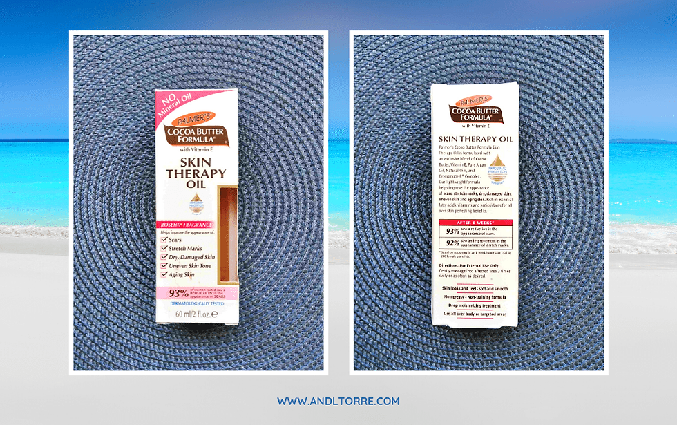 Palmer's Cocoa Butter Formula with Vitamin E | Skin therapy oil for scars and stretch marks | A Lifestyle Blog by Andi | Philippines