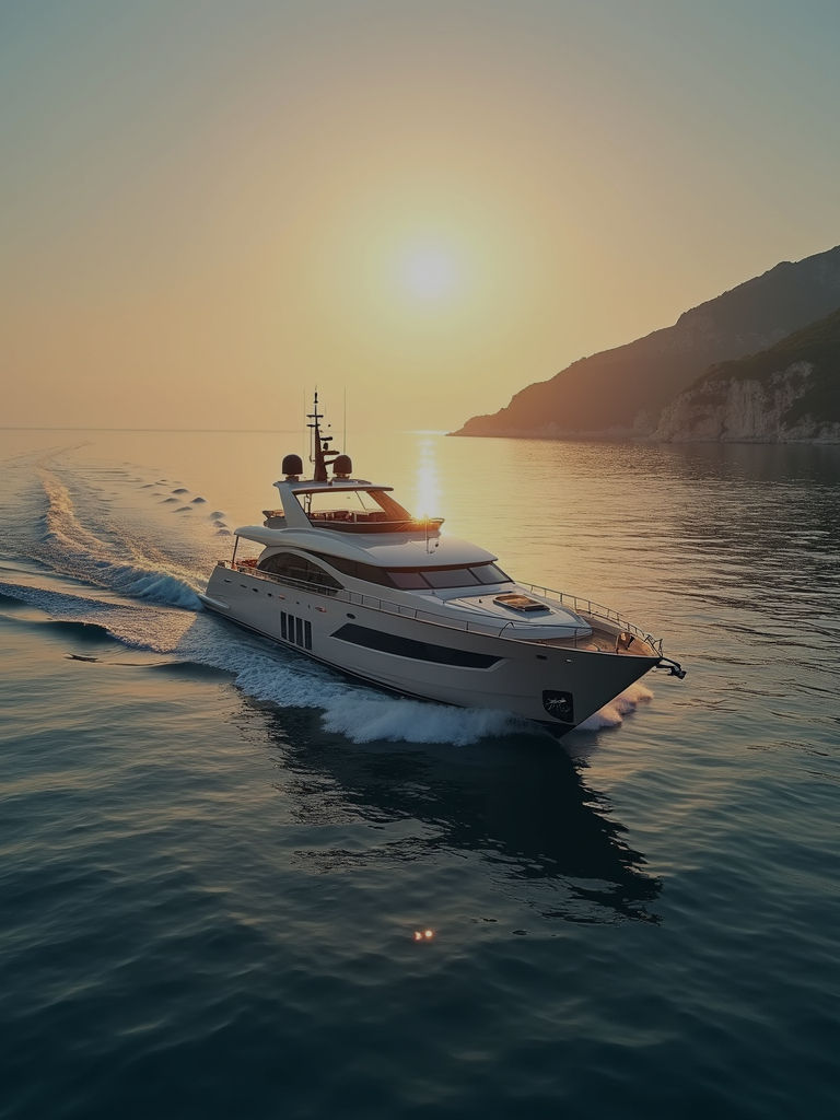 luxury yacht sailing