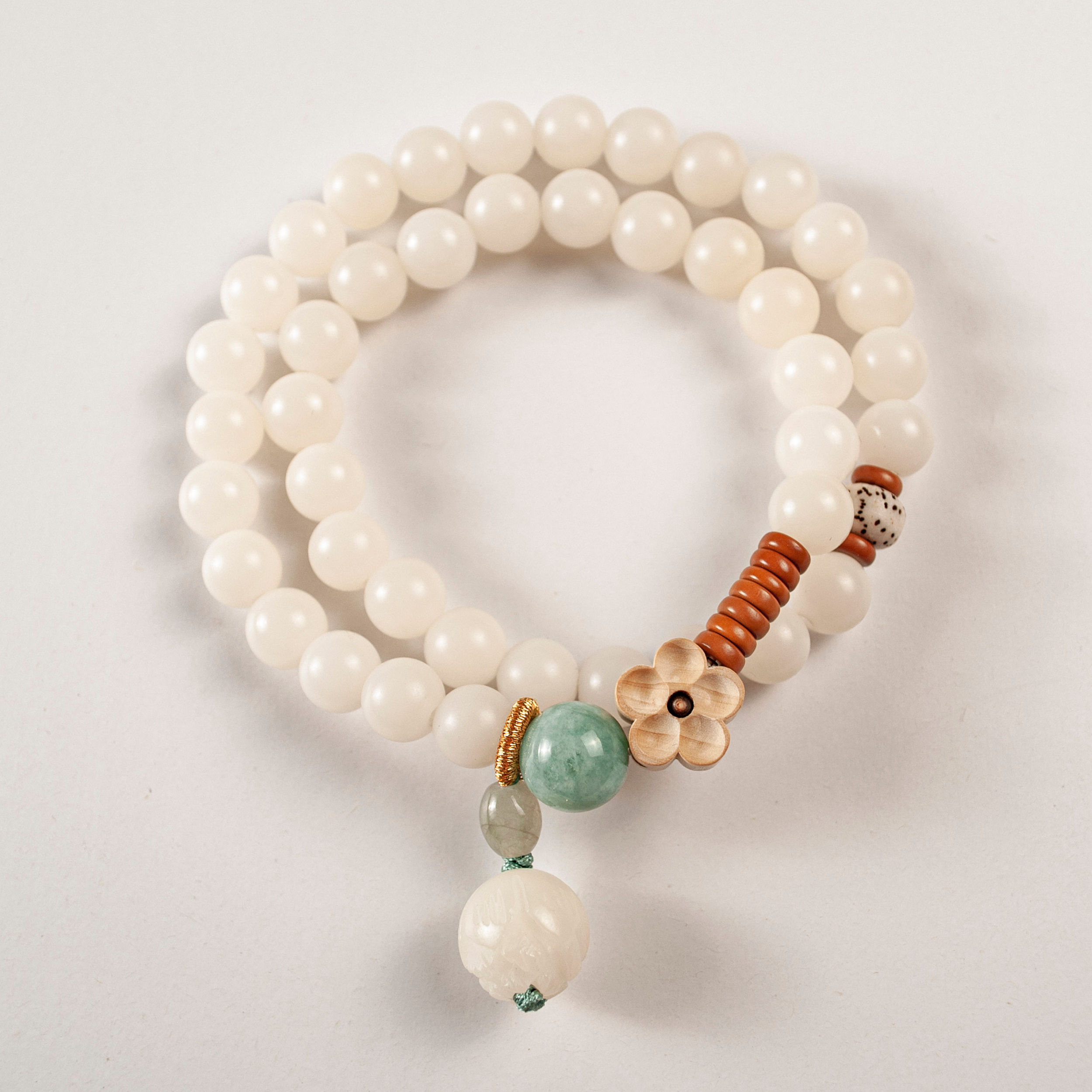 Graceful Resilience - Bodhi Seeds Lotus Bracelet