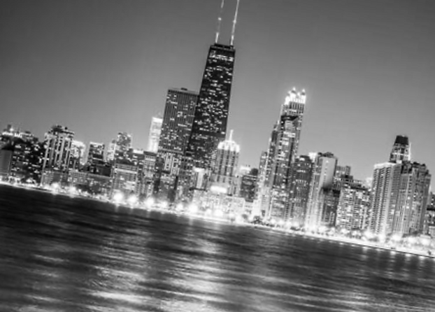 chicago-lakefront-skyline-black-and-whit