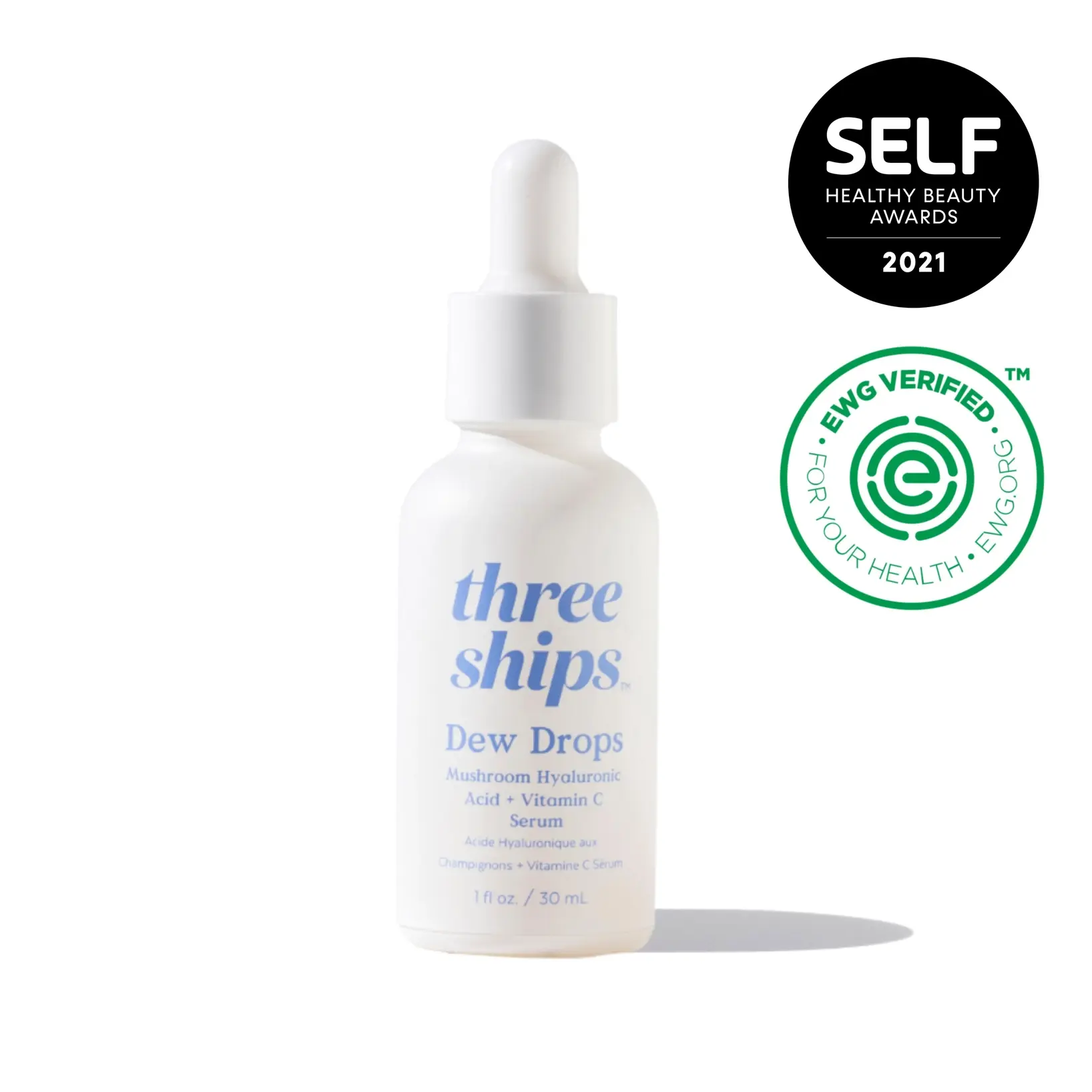 Three Ships Dew Drops Mushroom Hyaluronic Acid + Vitamin C Serum