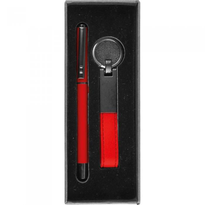 Elegantes Geschenkset mit Schlüsselanhänger & Rollerball-Stift