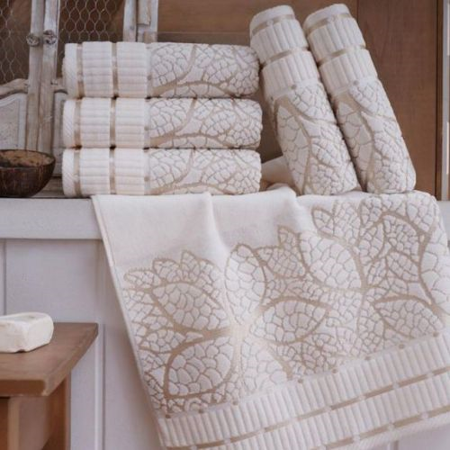 Jacquard-gewebtes Handtuch mit Baum-Motiv