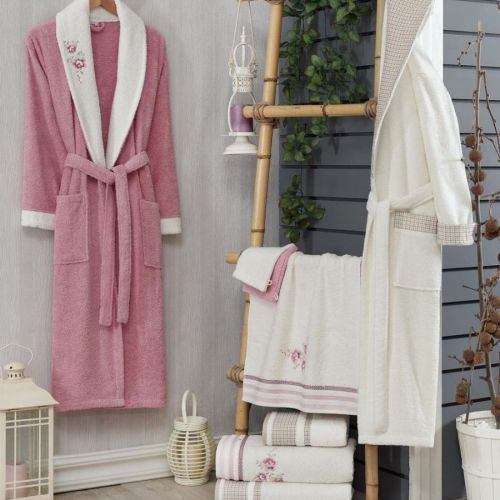 Ringgarn Frottier Bademantel