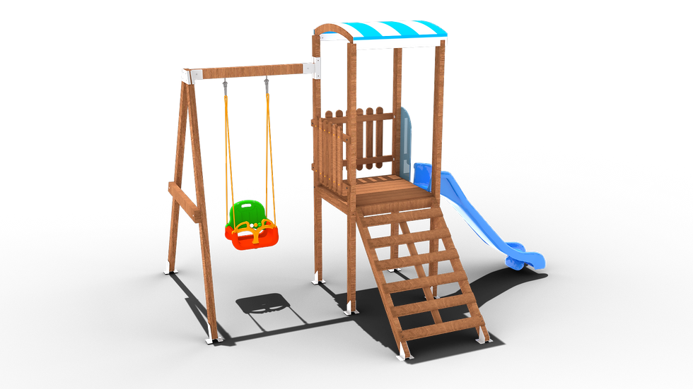 Holz-Spielplatz für Kinder