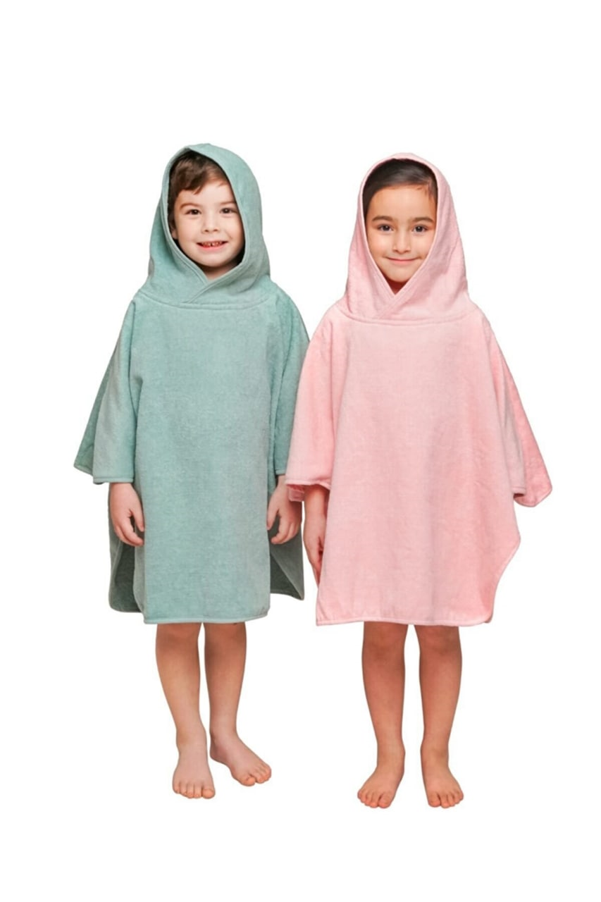 Kinder Poncho aus Ringvelours