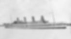 A photo of the Britannic outfitted as a medical ship. It is painted all wait with small square crosses painted on the side to show it is a medical ship.