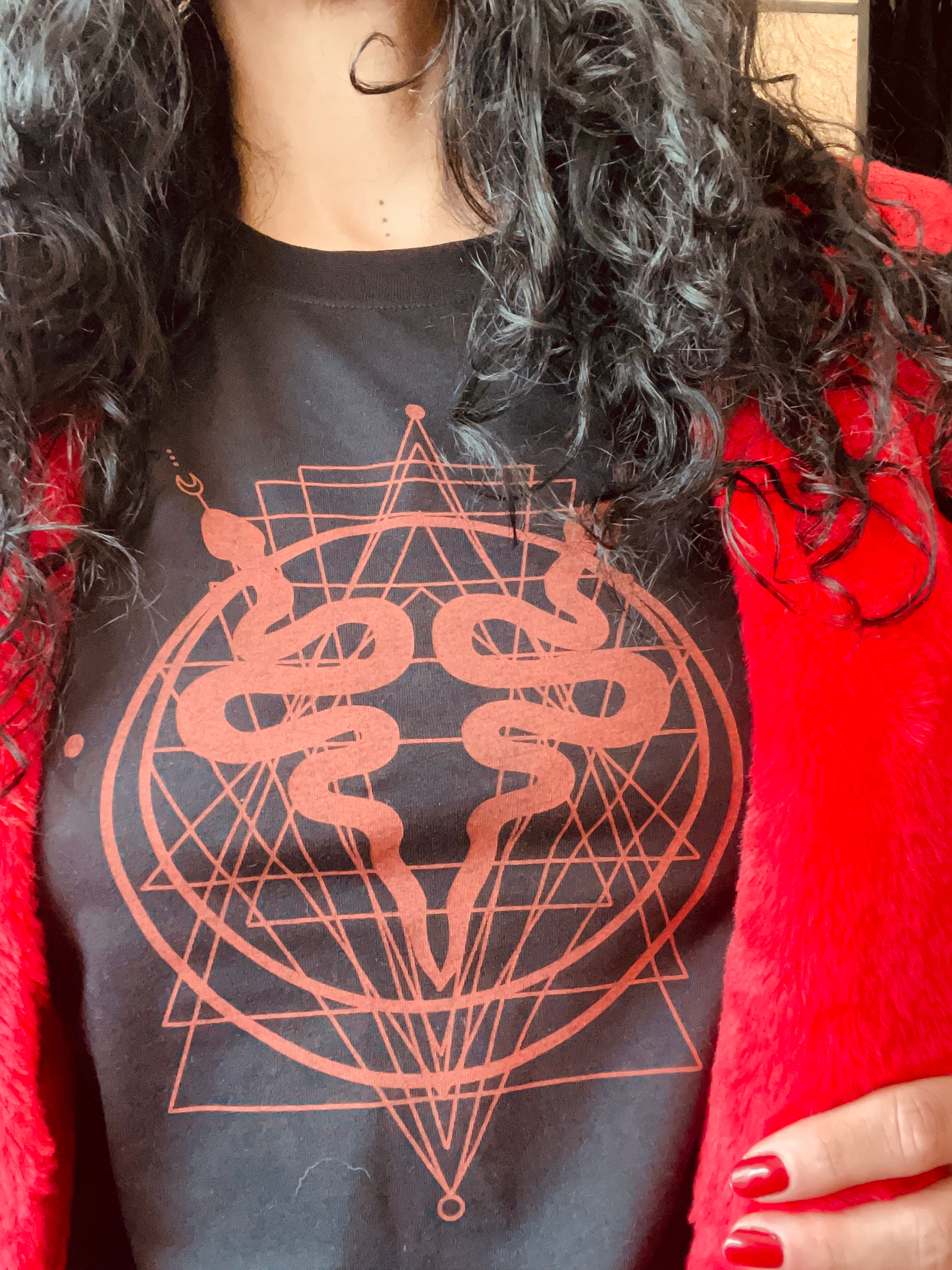 Unisex Tshirt "il Serpente rosso"