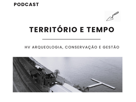 Arte de Capa do Podcast "Território e Tempo"
