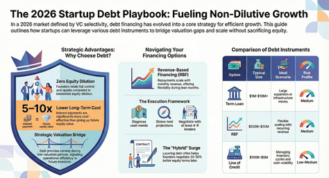 Debt Financing Options for Startups in 2026: A Consultant's Practical Guide to Non-Dilutive Growth