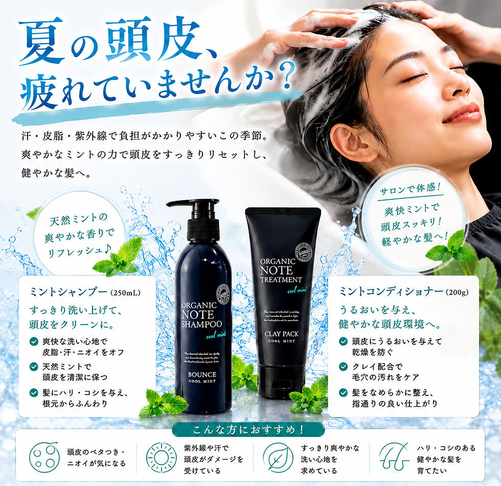夏の頭皮はミントでスッキリ