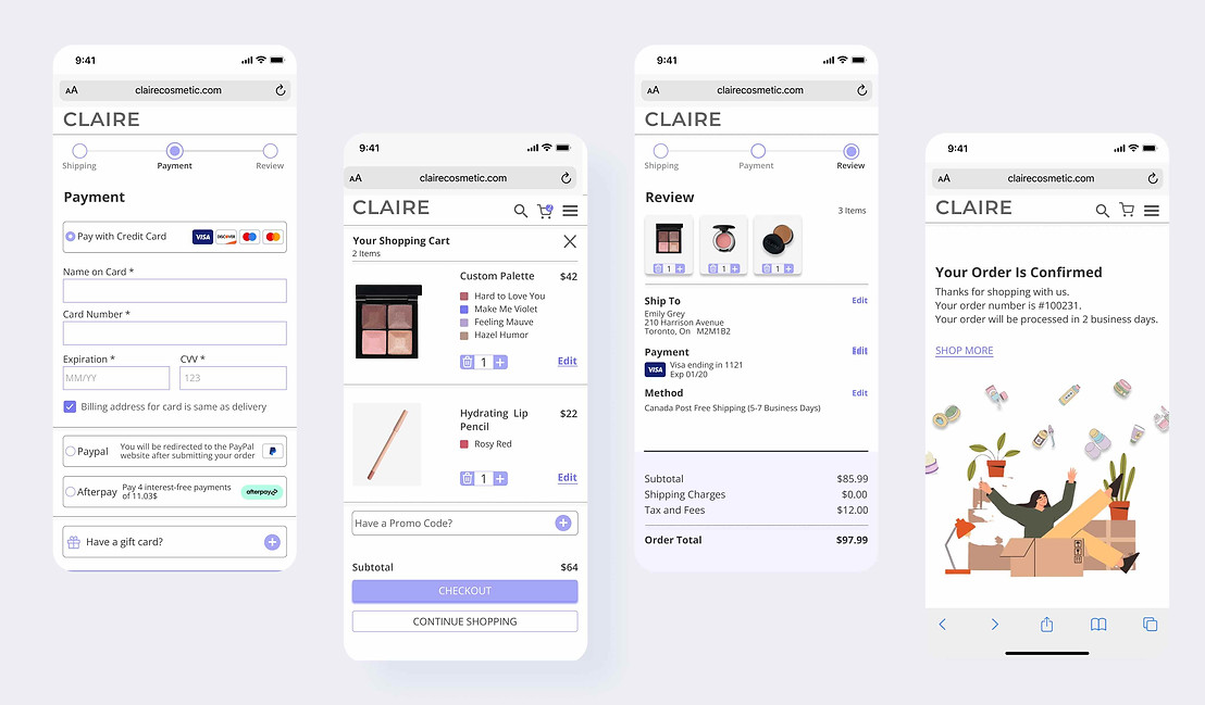Checkout process