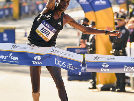 Los atletas de adidas Peres Jepchirchir y Alberto Korir ganan la 50° Maratón de Nueva York