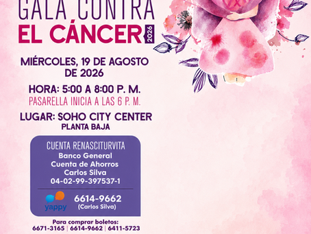"Fundación Renaciendo a la Vida" presenta la Gala Contra el Cáncer 2026 para apoyar a pacientes del Instituto Oncológico Nacional
