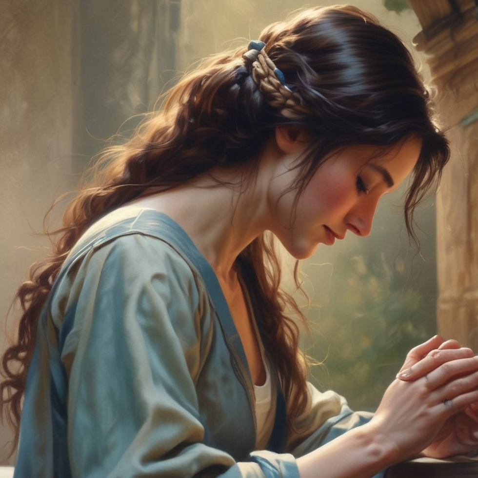 biblical woman seeking spiritual fasting and prayer to grow closer to God