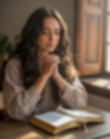 a Christian woman reading her bible preparing to fast and pray for God with the Daniel Fast 21 day fasting plan