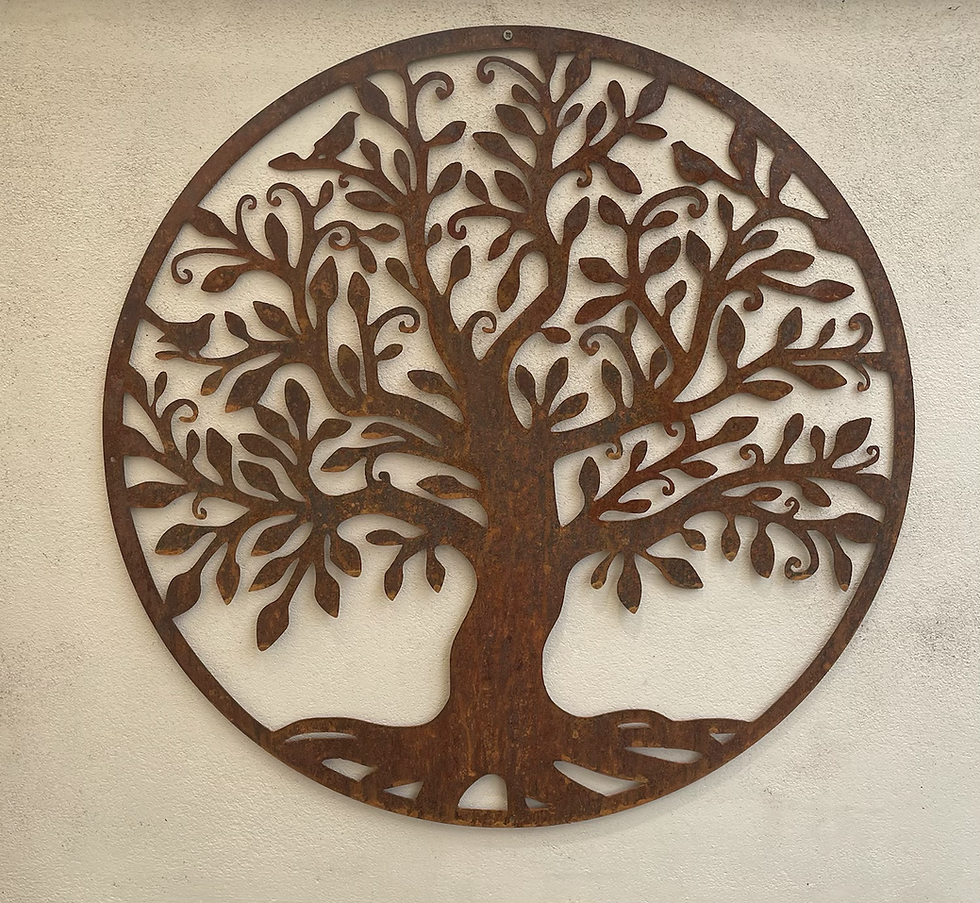 Thumbnail: Rusty Metal Rustic Garden Sculpture Tree Of Life Design Gift