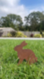 Rustic Rusty Bunny Rabbits