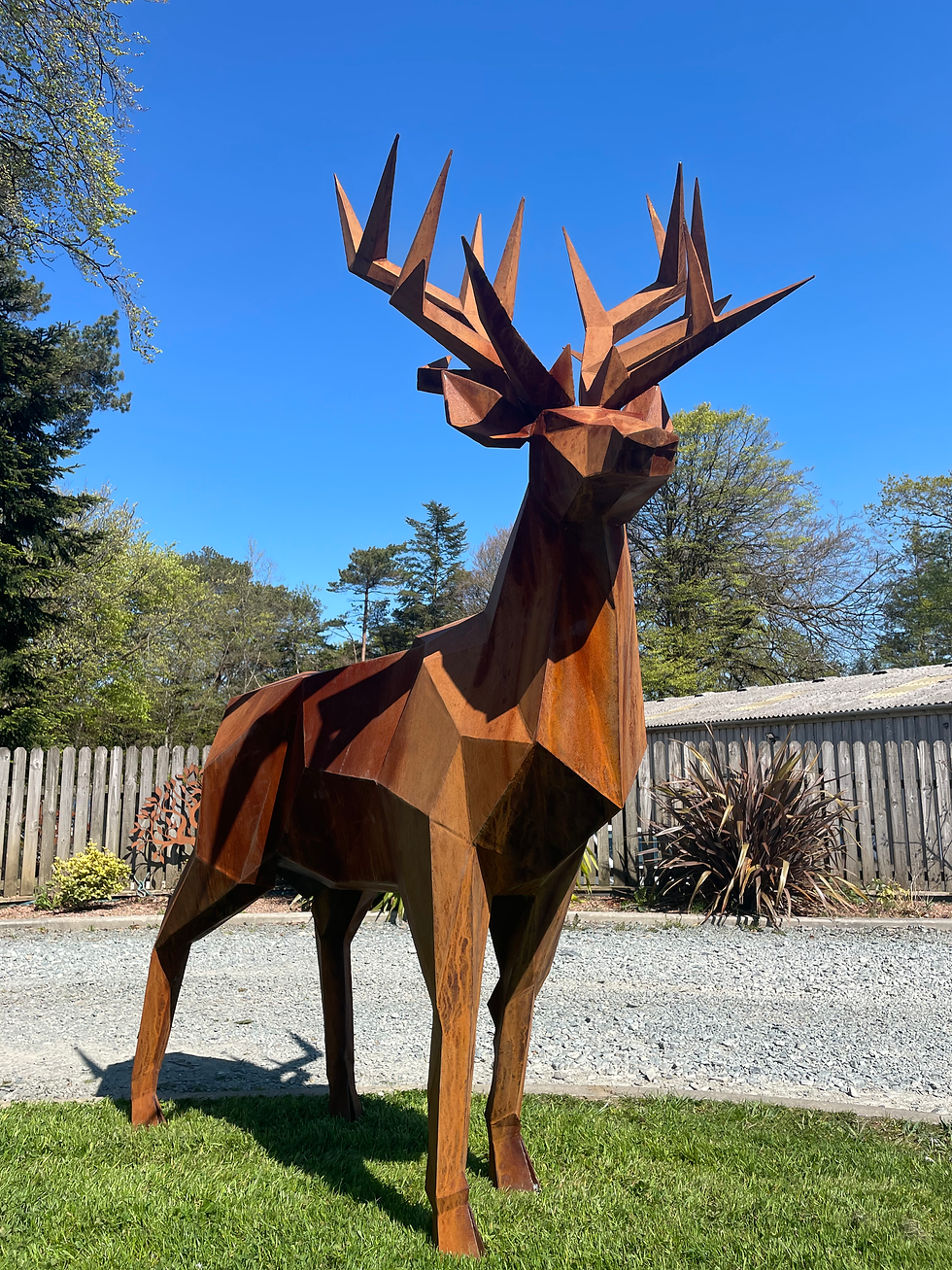 Thumbnail: Grand Stag Rustic Driveway Piece Rusty Dave