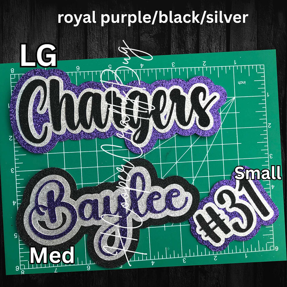 Thumbnail: Name Cutouts; Custom Order