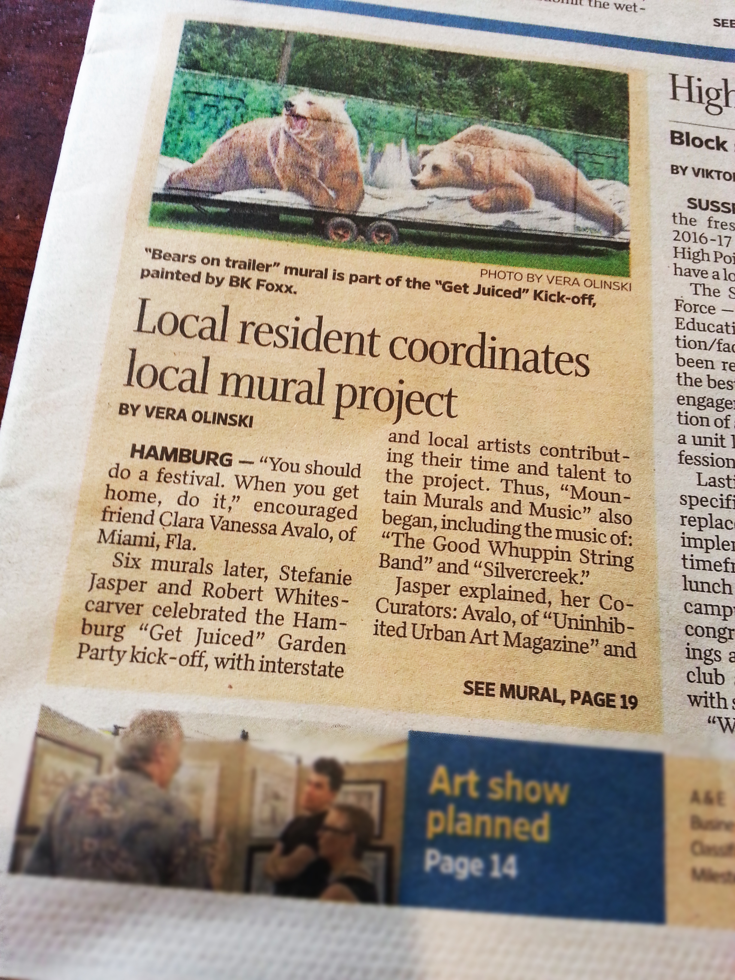 Get Juiced brings art to Hamburg!
