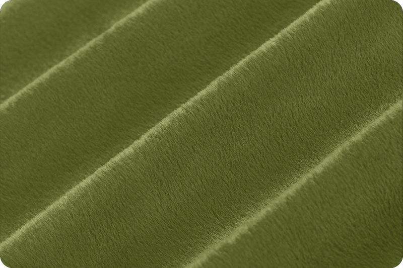 Color swatch that shows the texture of Cuddle fabric in a green cactus color.