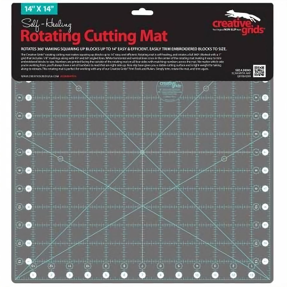 Thumbnail: Creative Grids 14x14 inch Self Healing Rotating Rotary Cutting Mat in package