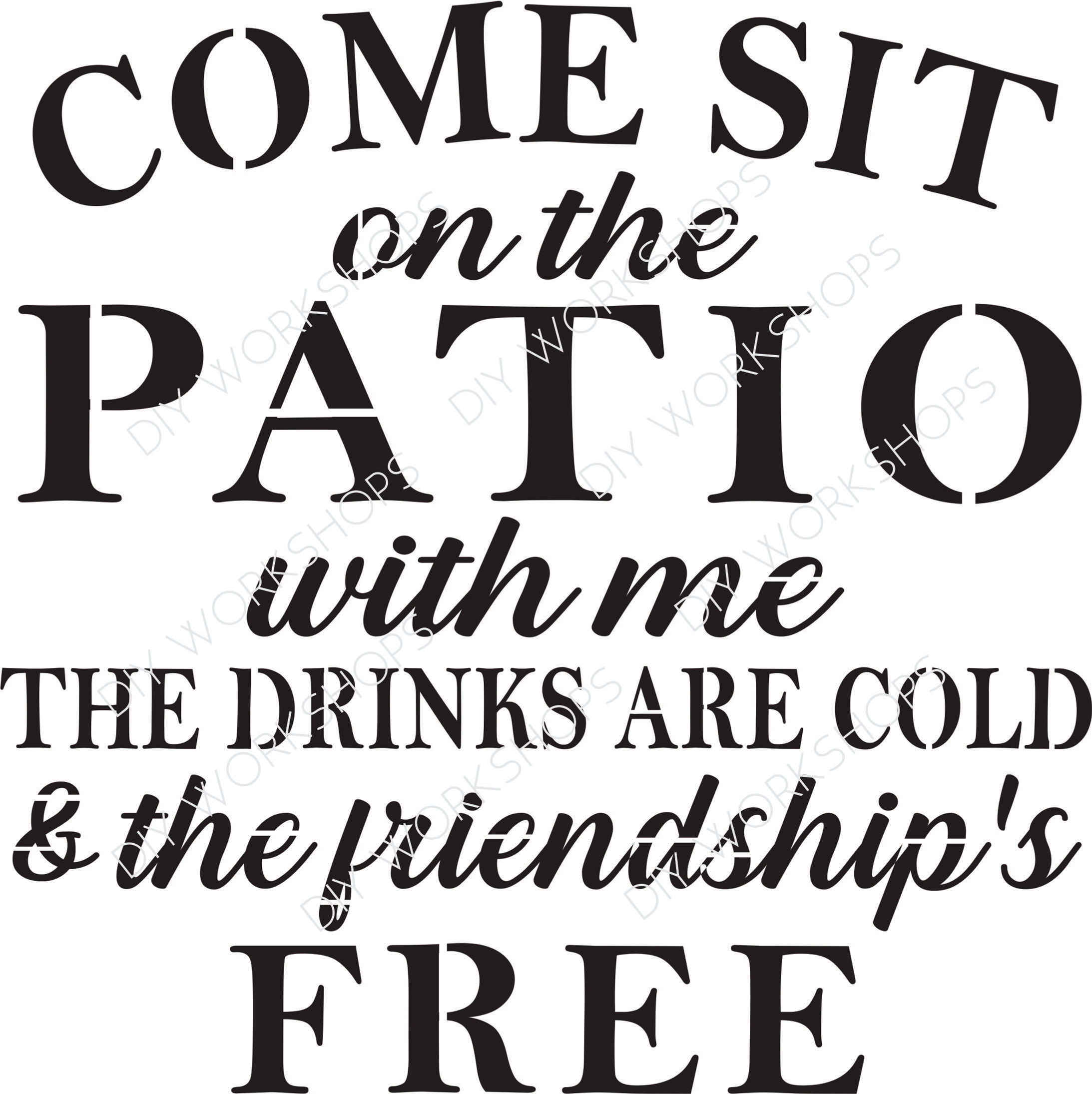 Come Sit On The Patio