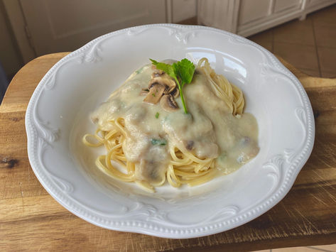 Plant based Pasta Alfredo