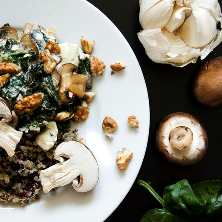 Mushroom Feta Pan