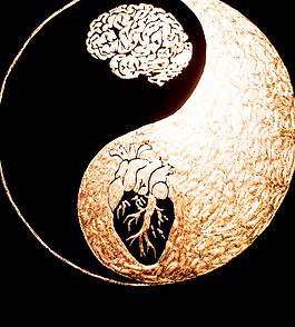 Yin/Yang Tai Ji Symbol Heart/Mind Interdependence
