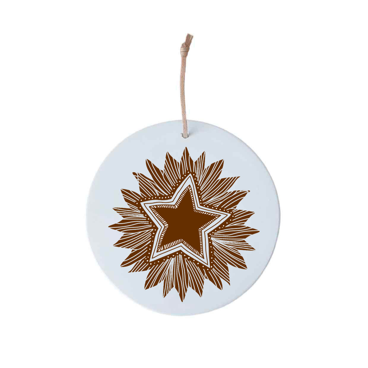 Médaillon étoile bronze