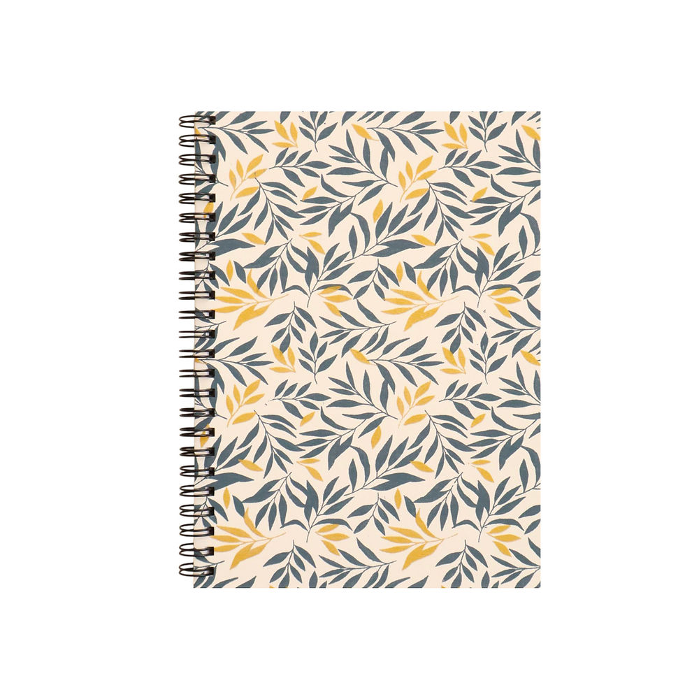 Carnet à spirales A5 Flora sérigraphié