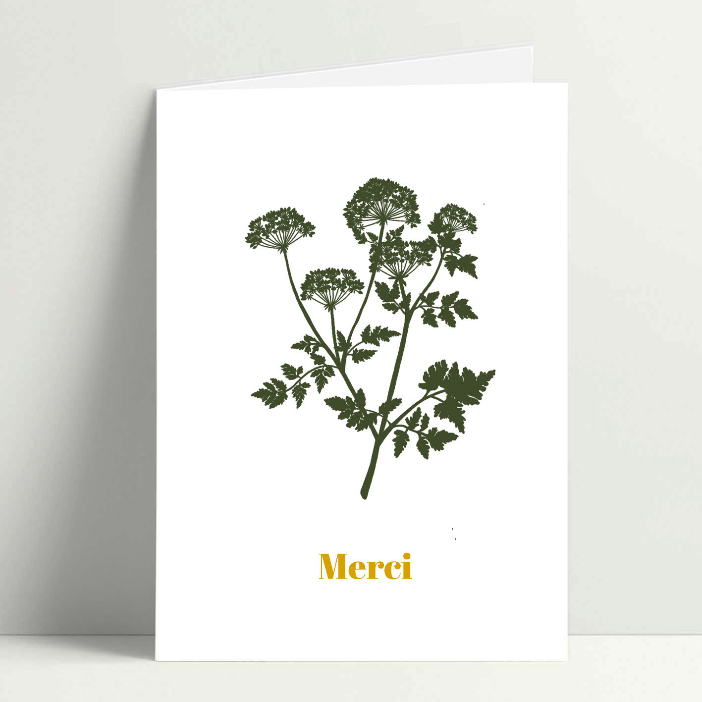 Carte double A5 Merci