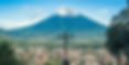 Volcano in Guatemala as backdrop to the beautiful Mayan city, Antigua