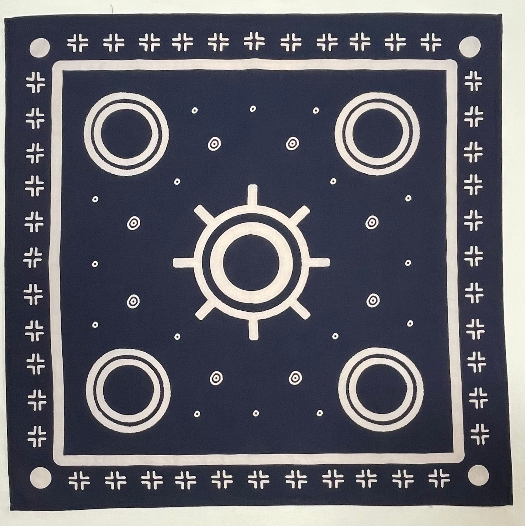 Deep Huron Blue Bandana