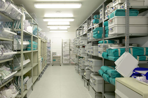 Cleanroom stock area