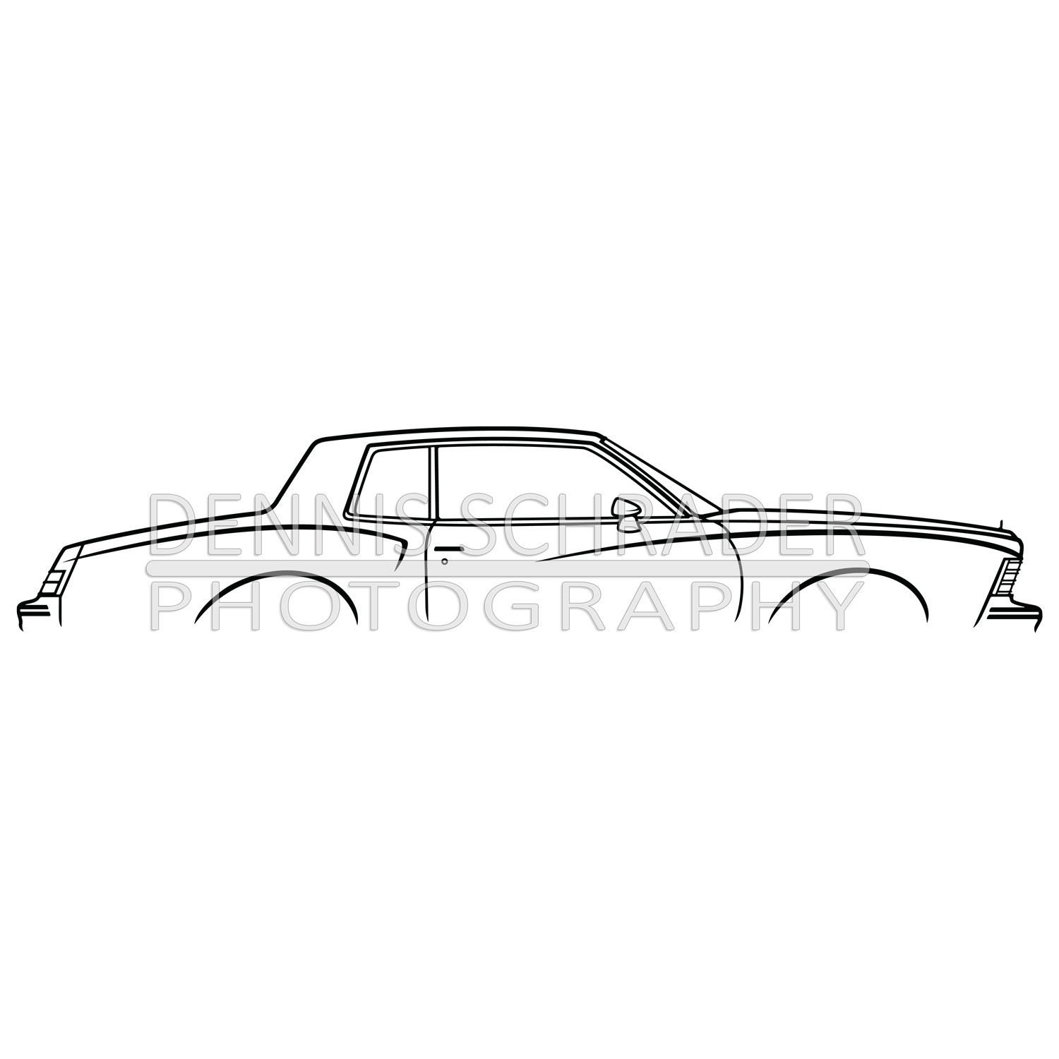 Chevrolet Monte Carlo 1979 Digital Download Car Illustration svg Vector