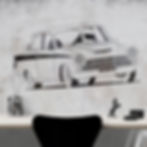 Thumbnail: Mini Cooper S Classic 1967 Rear Digital Download Car Illustration svg Vector