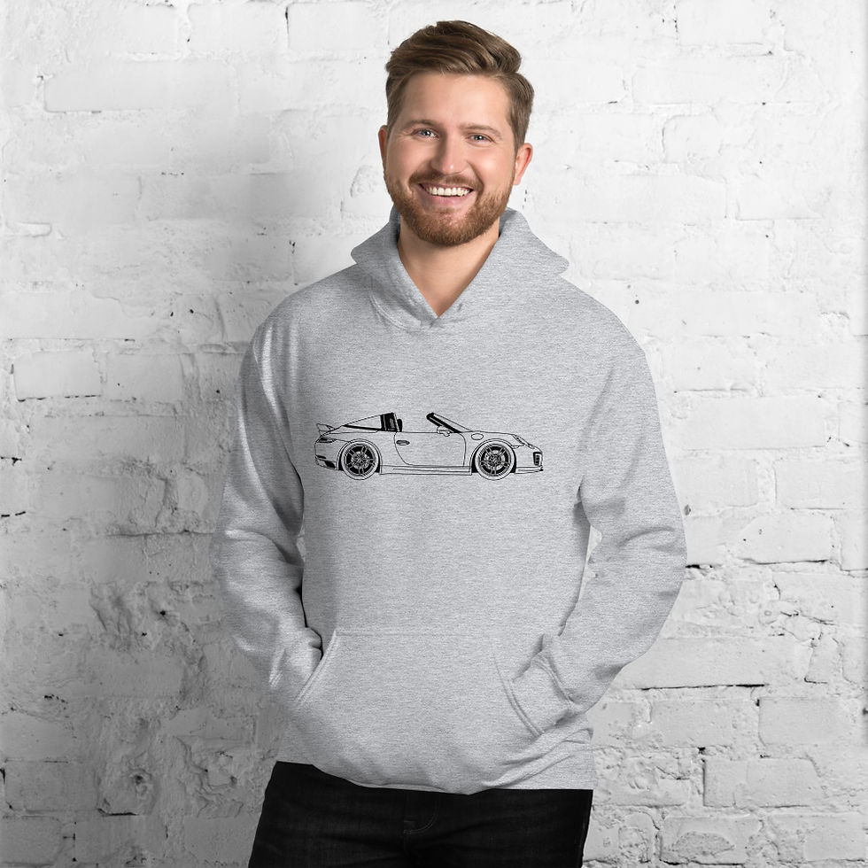Thumbnail: Porsche 911 Targa Pullover Hoodie Sweatshirt Multiple Colors Available Clothing