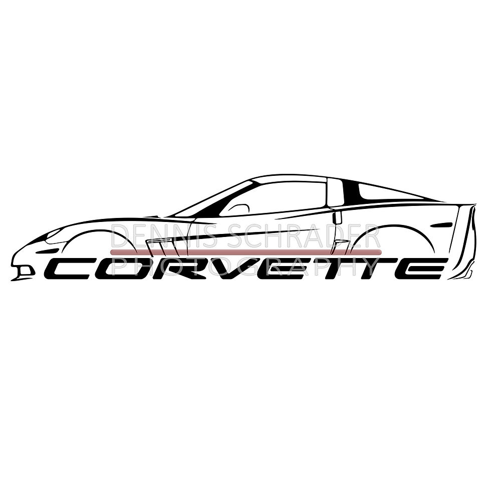 Thumbnail: Chevrolet Corvette C6 Grand Sport Digital Download Car Illustration svg Vector