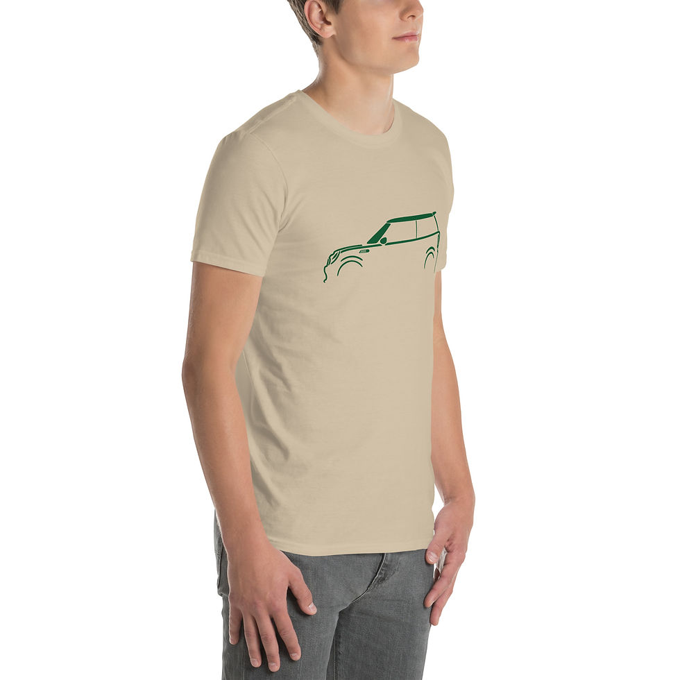 Thumbnail: Green Mini Cooper Short-Sleeve Unisex T Shirt Graphic Tee More Colors Available