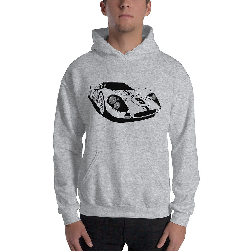 Thumbnail: Ford GT40 MK4 Pullover Hoodie Sweatshirt Unisex Multiple Colors Available