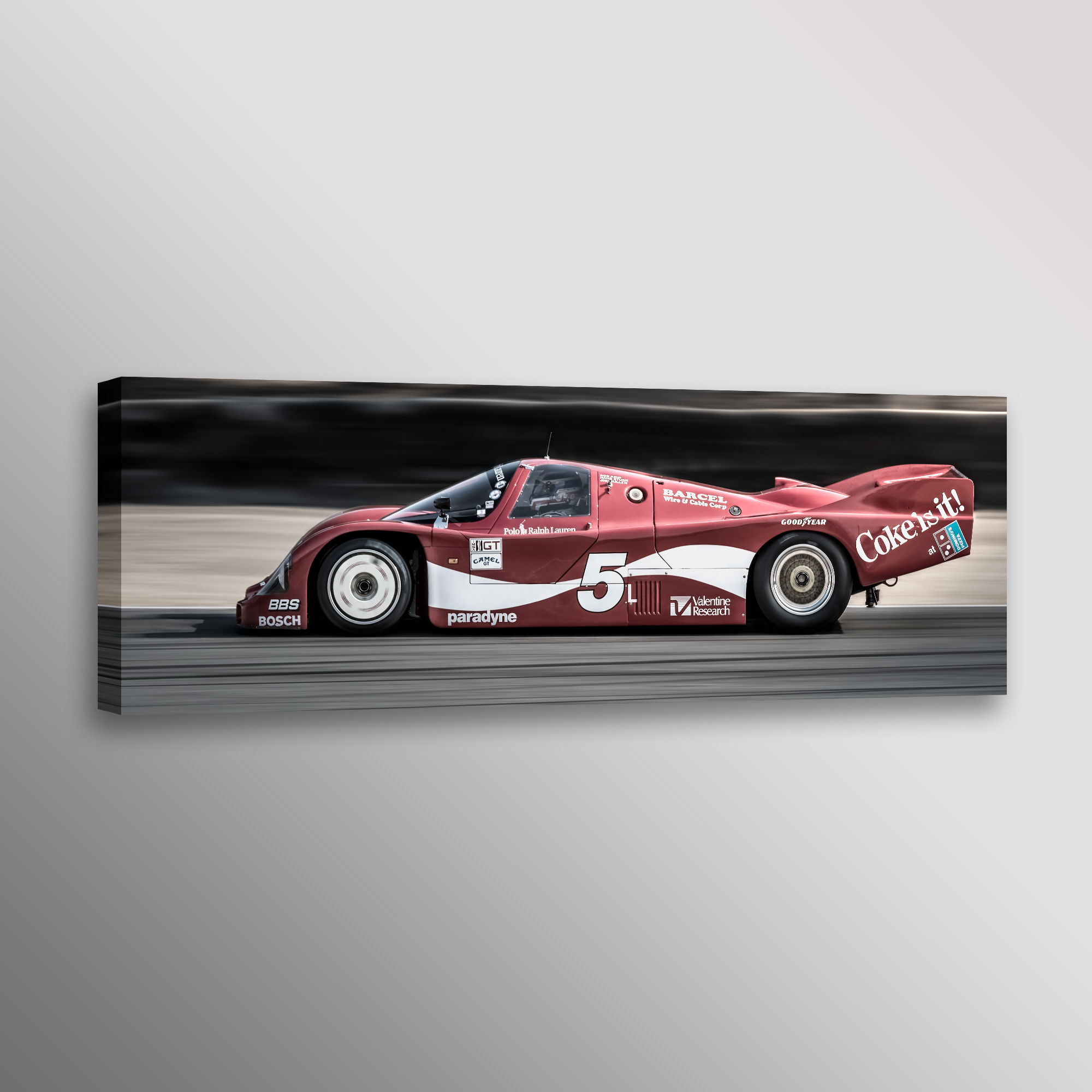 1984 Porsche 962 IMSA Racecar Canvas Print Wall Art